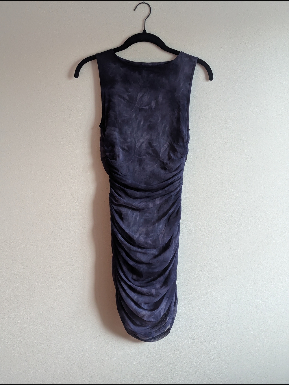 Urban Outfitters Sleeveless Ruched Bodycon Dress Dark Purple